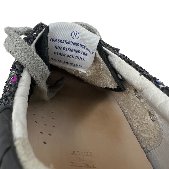 NWOB Golden Goose Superstar Kids Sneakers Galaxy Glitter Fuchsia Star Size 35 - Picture 16 of 17